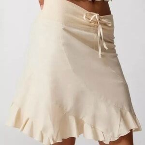 Kimchi Blue Linen-Blend A-line Skirt